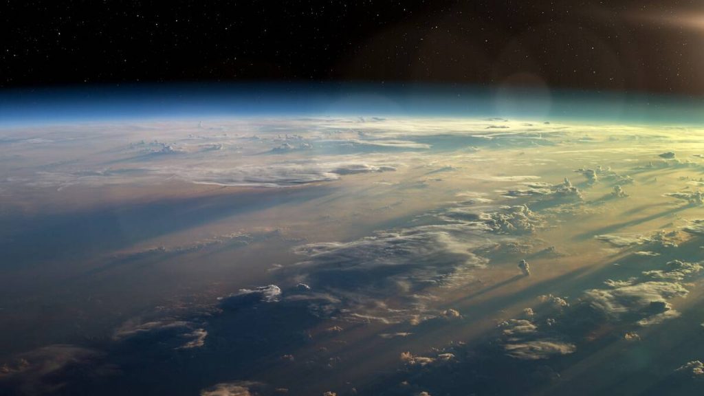 Planeta Terra visto do espaço